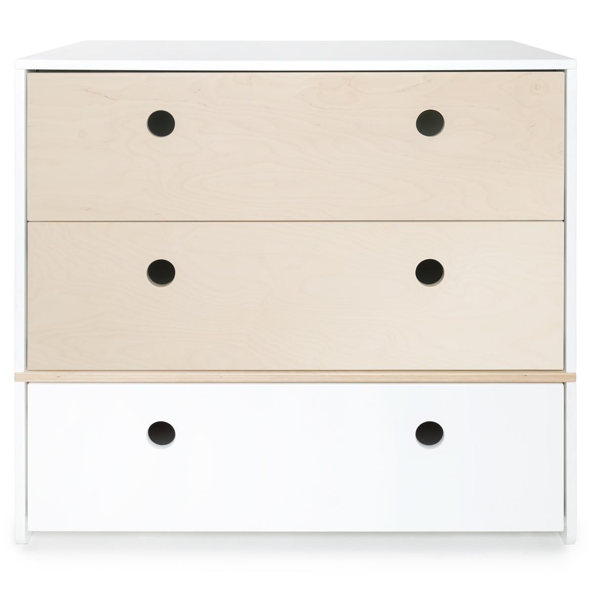 Commode COLORFLEX Abitare Kids façades tiroirs white wash-white wash-white