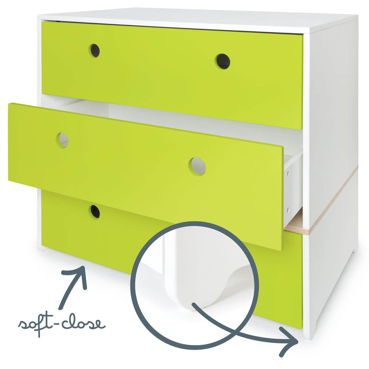 Commode COLORFLEX façades tiroirs lime