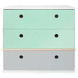 Commode COLORFLEX façades tiroirs mint-mint-pearl grey