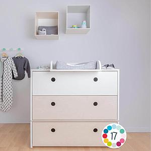 Commode COLORFLEX façades tiroirs mint-mint-pearl grey