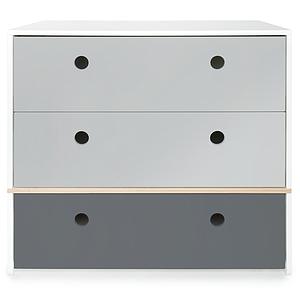 Commode COLORFLEX façades tiroirs pearl grey-pearl grey-space grey