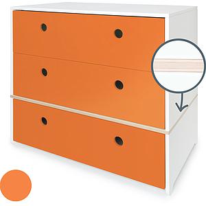 Commode COLORFLEX façades tiroirs pure orange