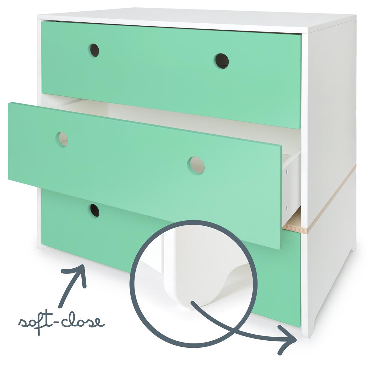 Commode COLORFLEX façades tiroirs sea foam 