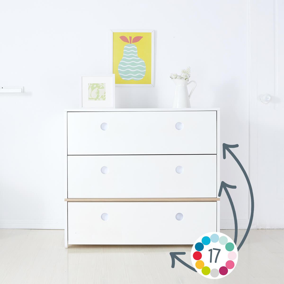 Commode COLORFLEX façades tiroirs sea foam 