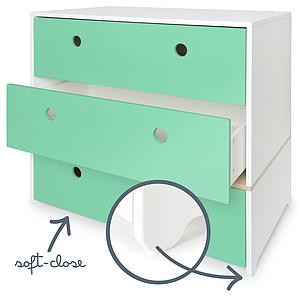 Commode COLORFLEX façades tiroirs sea foam 