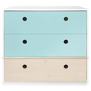 Commode COLORFLEX façades tiroirs sky blue-white wash