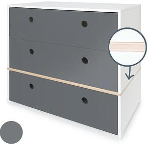 Commode COLORFLEX façades tiroirs space grey