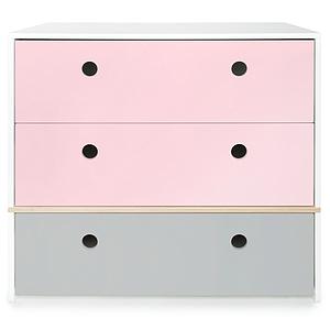 Commode COLORFLEX façades tiroirs sweet pink-sweet pink-pearl grey