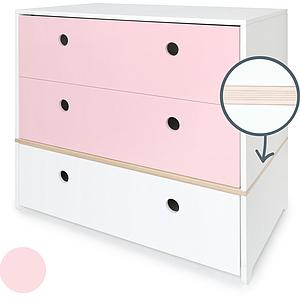 Commode COLORFLEX façades tiroirs sweet pink-sweet pink-white