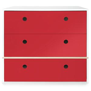 Commode COLORFLEX façades tiroirs true red 