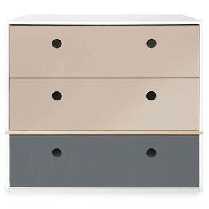 Commode COLORFLEX façades tiroirs warm grey-warm grey-space grey