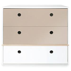 Commode COLORFLEX façades tiroirs warm grey-warm grey-white