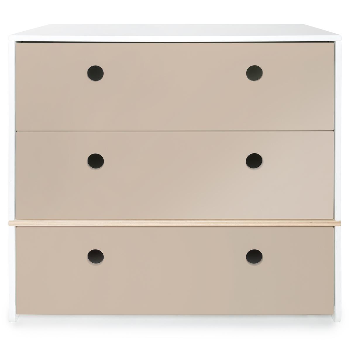 Commode COLORFLEX façades tiroirs warm grey