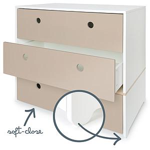 Commode COLORFLEX façades tiroirs warm grey