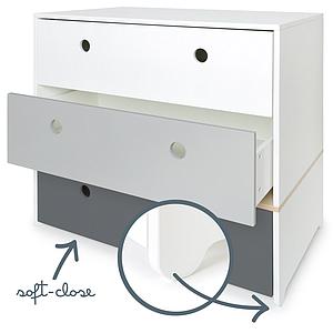 Commode COLORFLEX façades tiroirs white-pearl grey-space grey