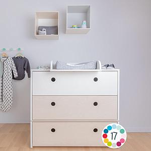 Commode COLORFLEX façades tiroirs white-pearl grey-space grey