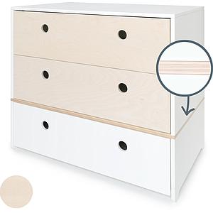 Commode COLORFLEX façades tiroirs white wash-white wash-white