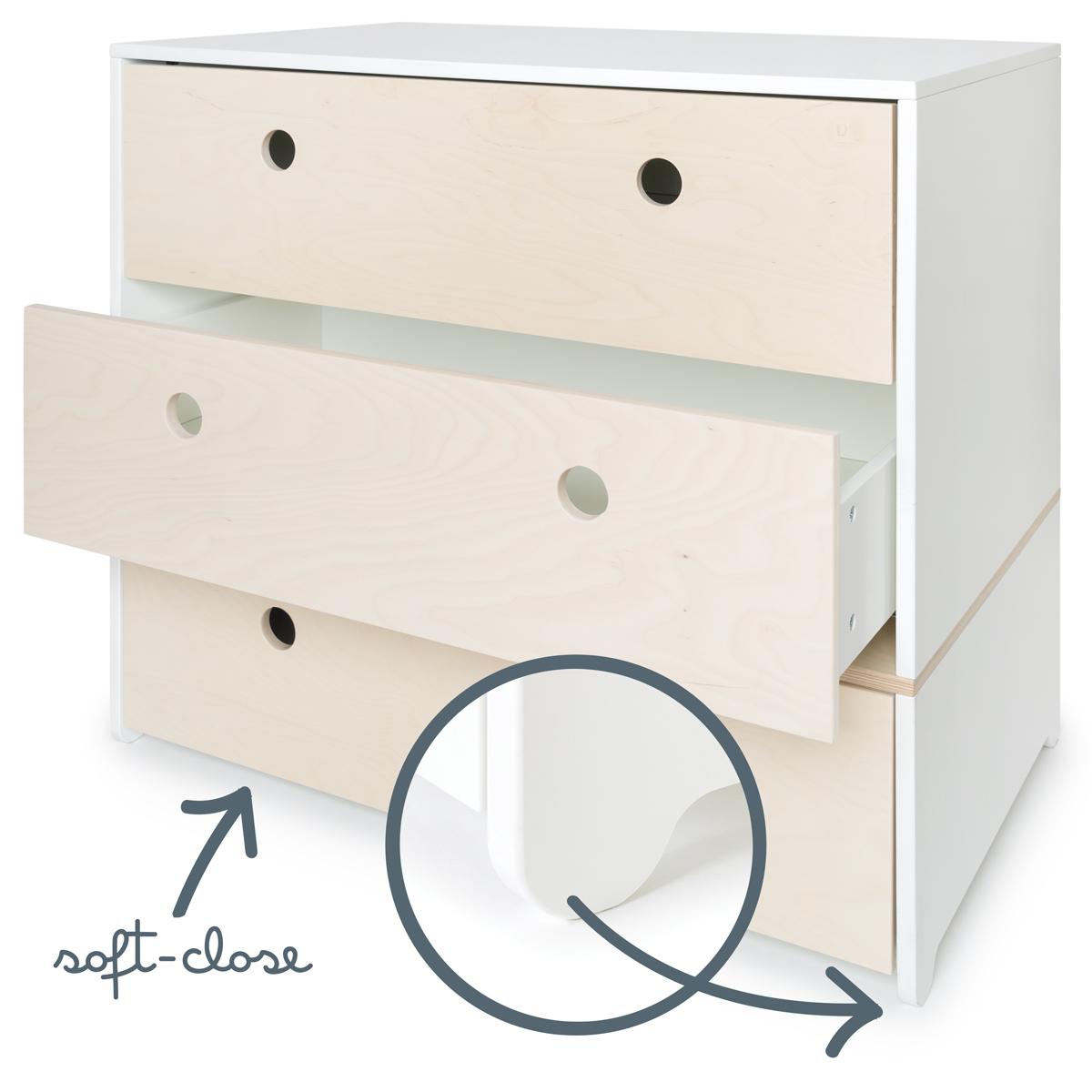 Commode COLORFLEX façades tiroirs white wash 