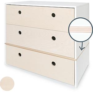 Commode COLORFLEX façades tiroirs white wash 