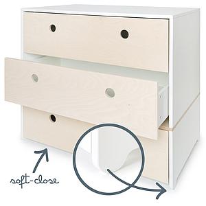 Commode COLORFLEX façades tiroirs white wash 