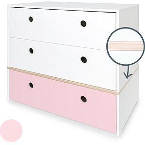 Commode COLORFLEX façades tiroirs white-white-sweet pink
