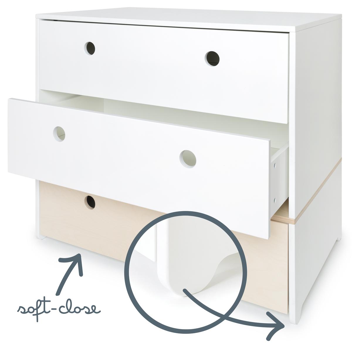 Commode COLORFLEX façades tiroirs white-white-white wash