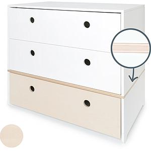 Commode COLORFLEX façades tiroirs white-white-white wash