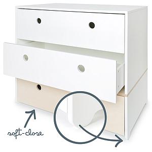 Commode COLORFLEX façades tiroirs white-white-white wash