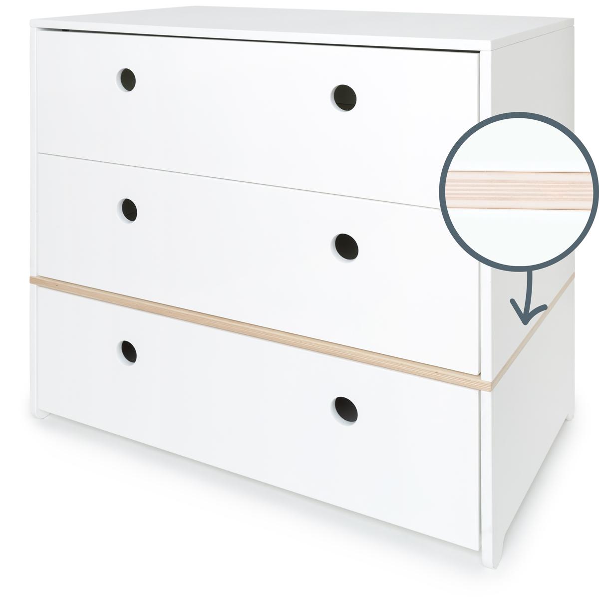 Commode COLORFLEX façades tiroirs white 