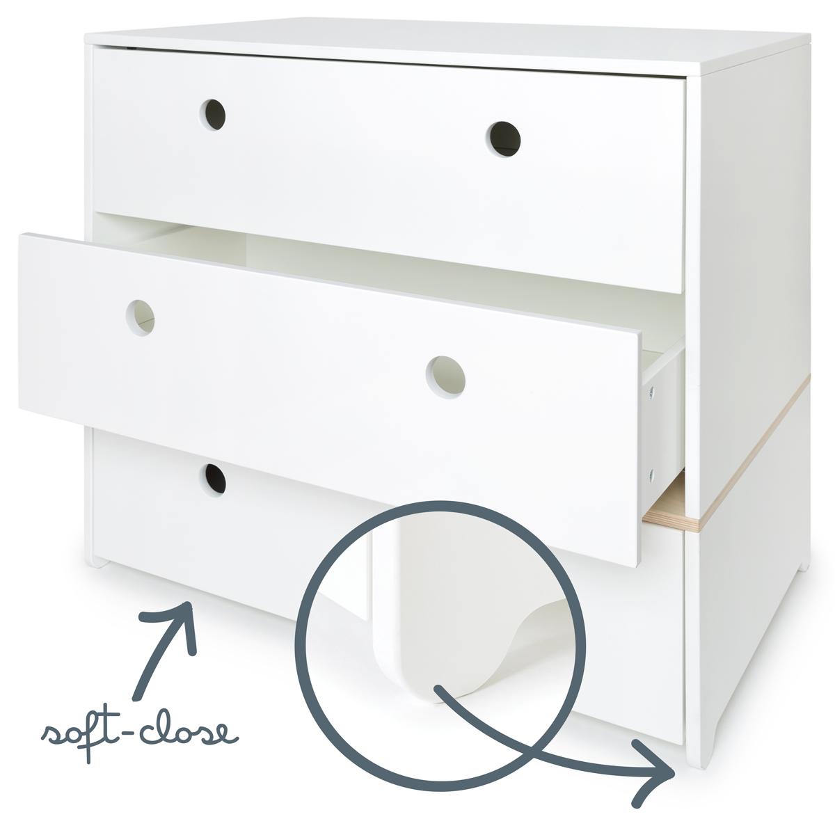 Commode COLORFLEX façades tiroirs white 