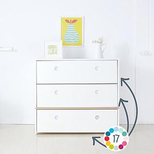 Commode COLORFLEX façades tiroirs white 