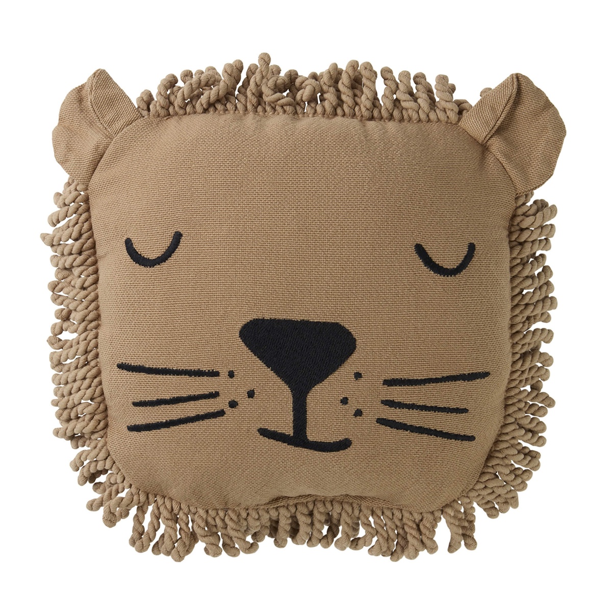 Coussin 34x34cm Nobodinoz Lion sesame