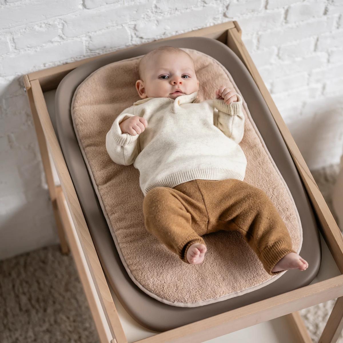 Coussin pour matelas à langer Nattou beige éponge