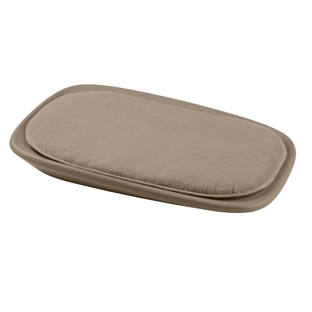 Coussin pour matelas à langer Nattou taupe éponge