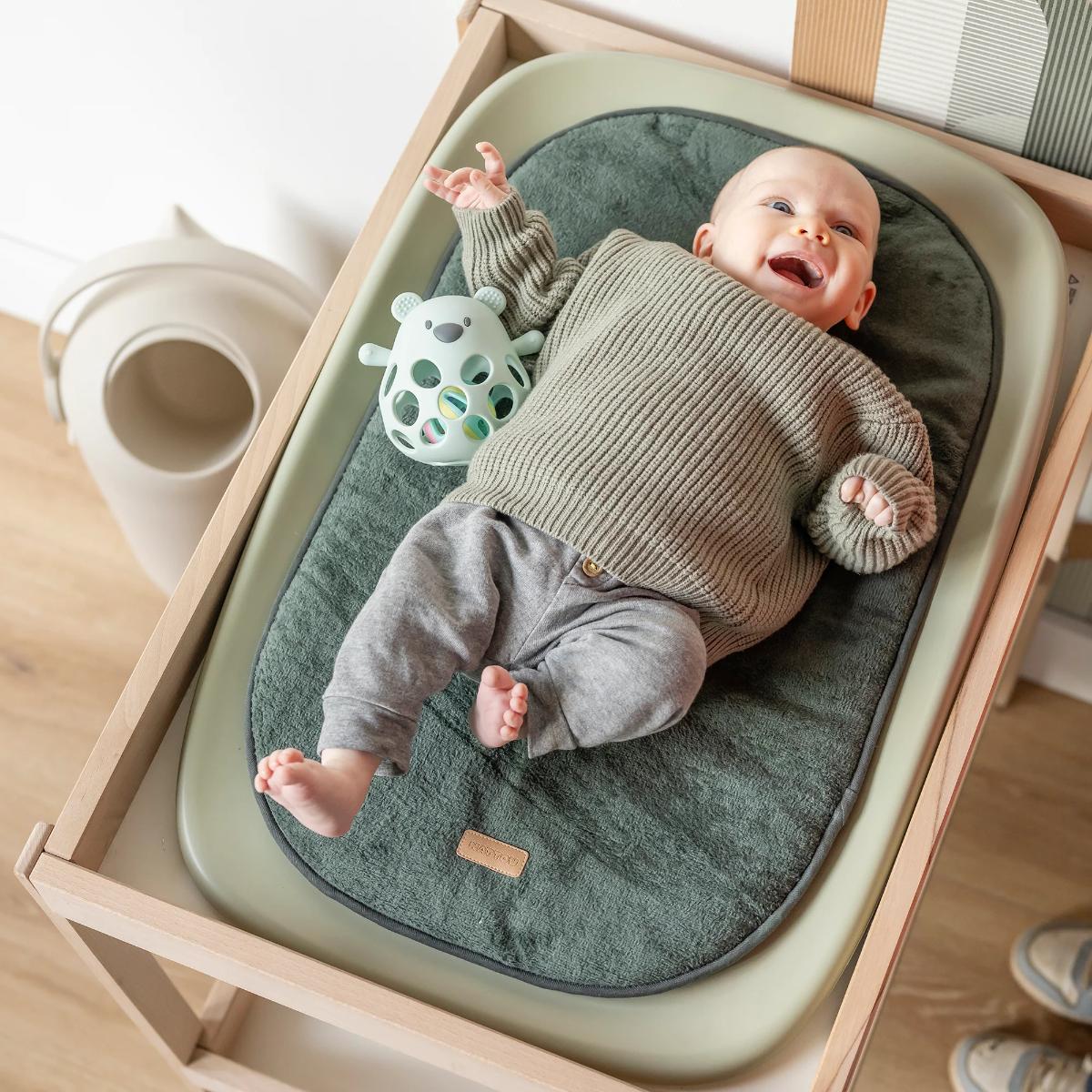 Coussin pour matelas à langer Nattou vert éponge
