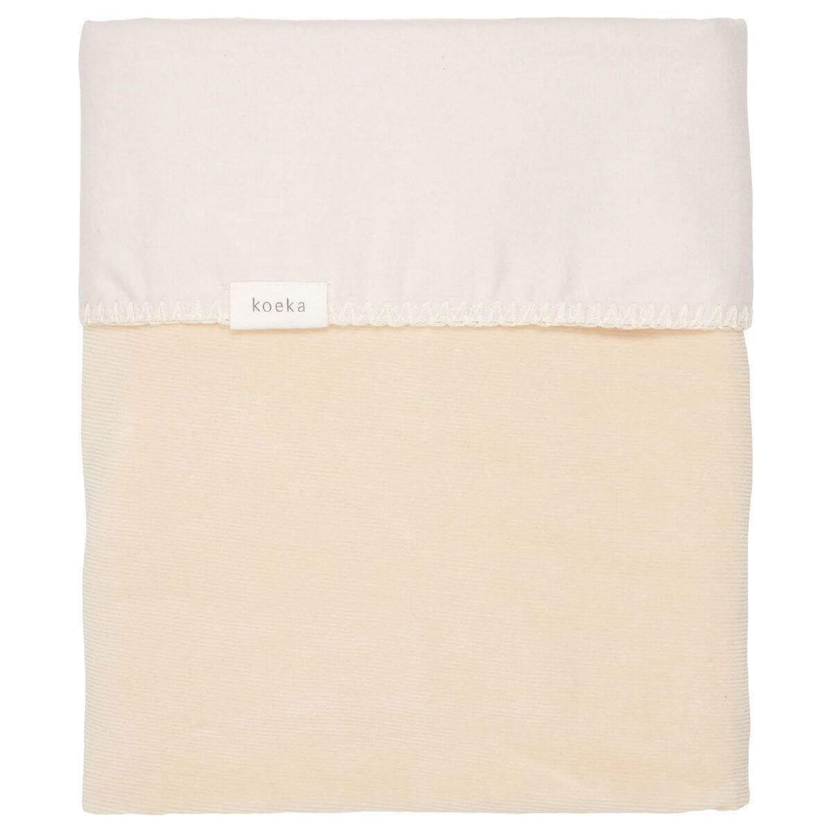 Couverture berceau ODDI Koeka flanelle warm white