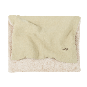Couverture d'hiver 70x100cm FRENCH LINEN Nobodinoz green tea