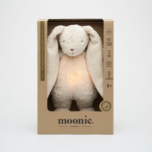 Doudou-veilleuse The Humming Bunny Moonie Sand Natur 2.0