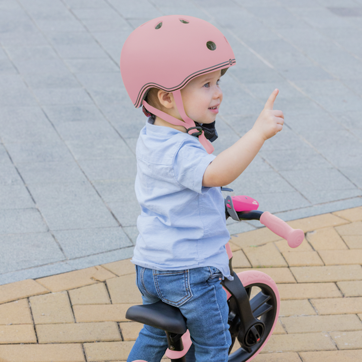 Draisienne Go Bike Elite Duo Globber pastel pink