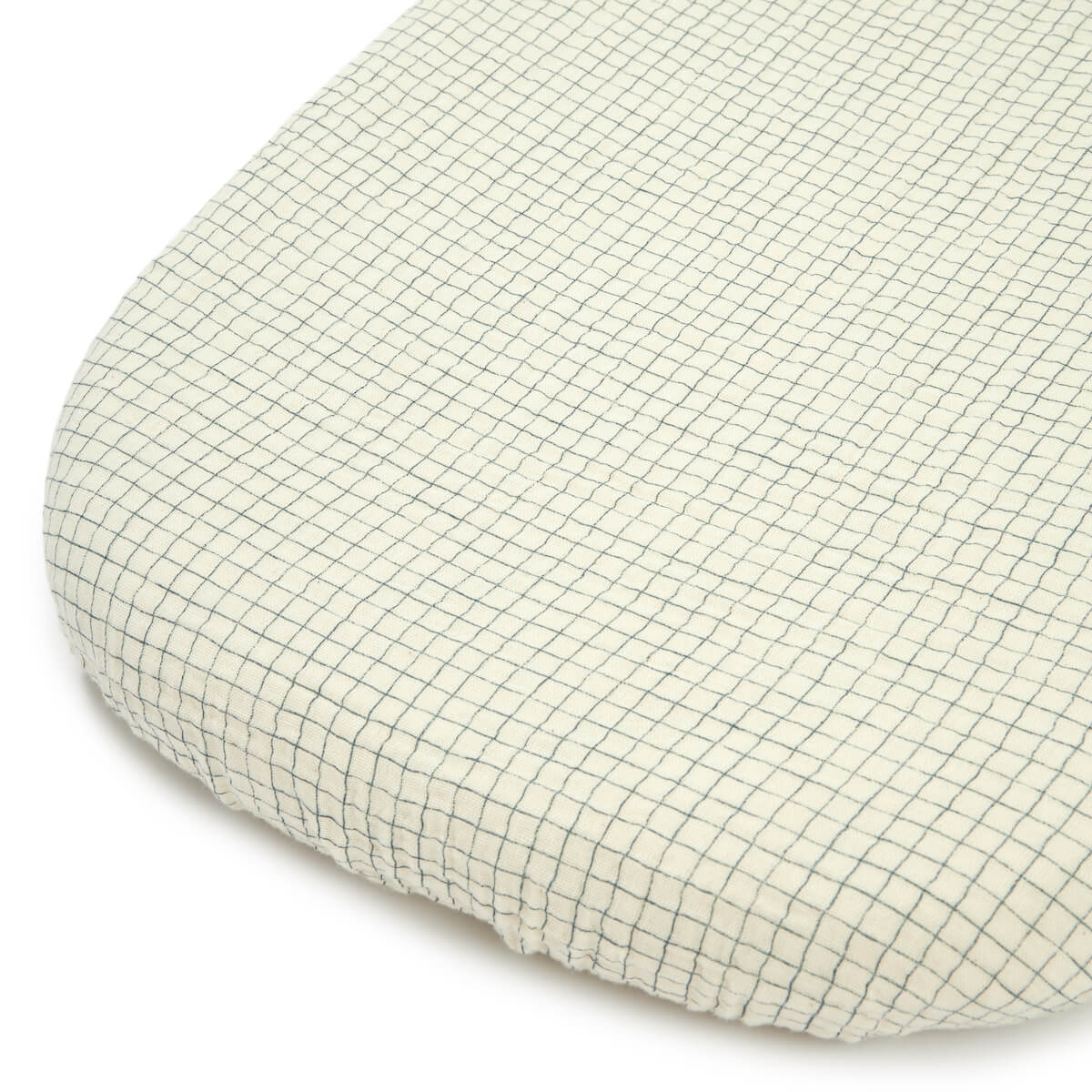 Drap housse 40x80cm WABI SABI Nobodinoz blue grid