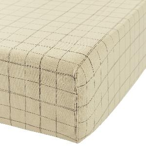 Drap housse bébé 70x100cm SHEET WASHED cotton Nobodinoz green tea grid