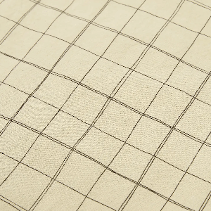 Drap housse bébé 70x100cm SHEET WASHED cotton Nobodinoz green tea grid