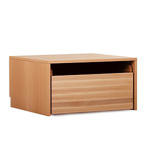 Ensemble coffre à roulette tablette supérieure DELUXE fintion huilée naturelle