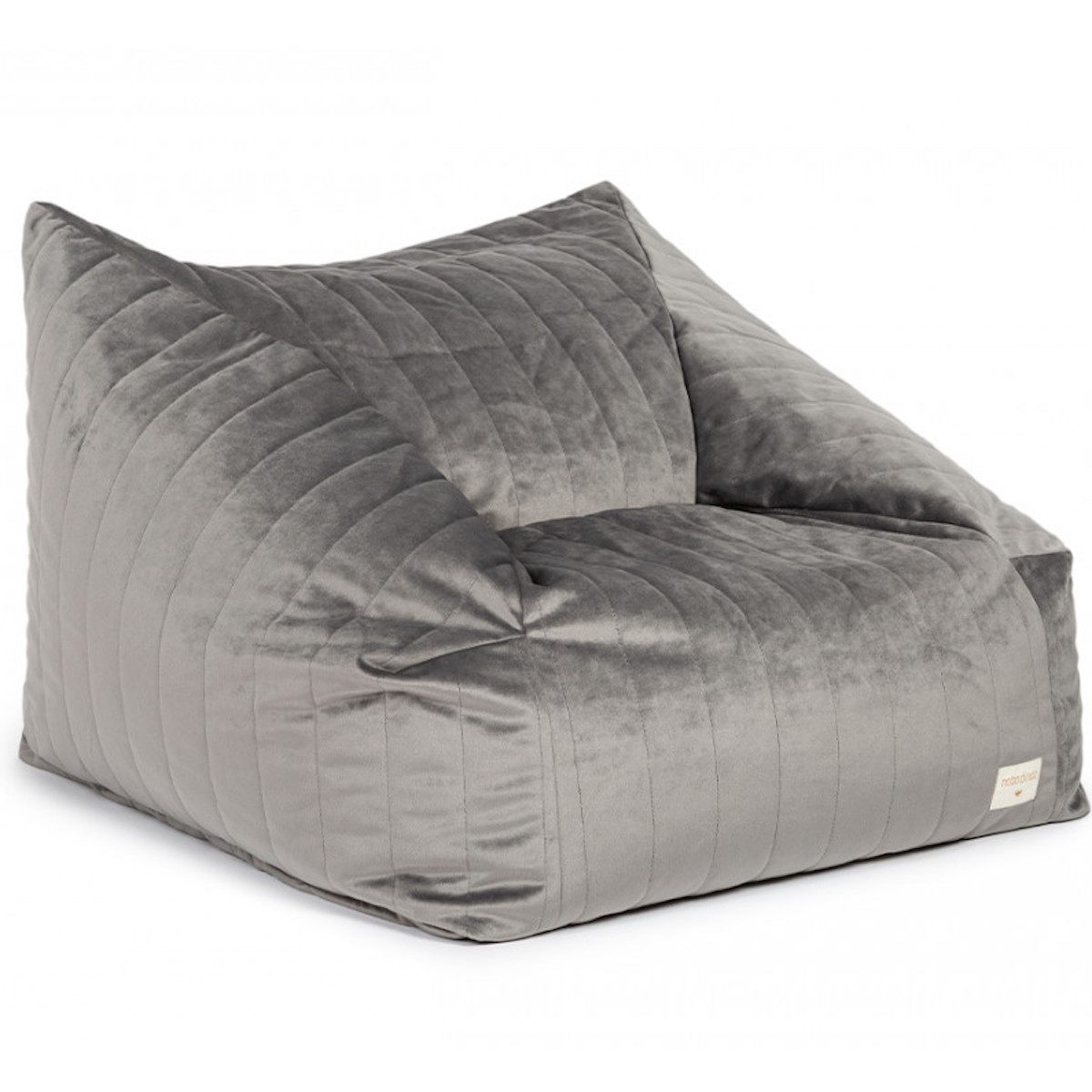 Fauteuilpouf CHELSEA Nobodinoz slate grey Abitare Kids
