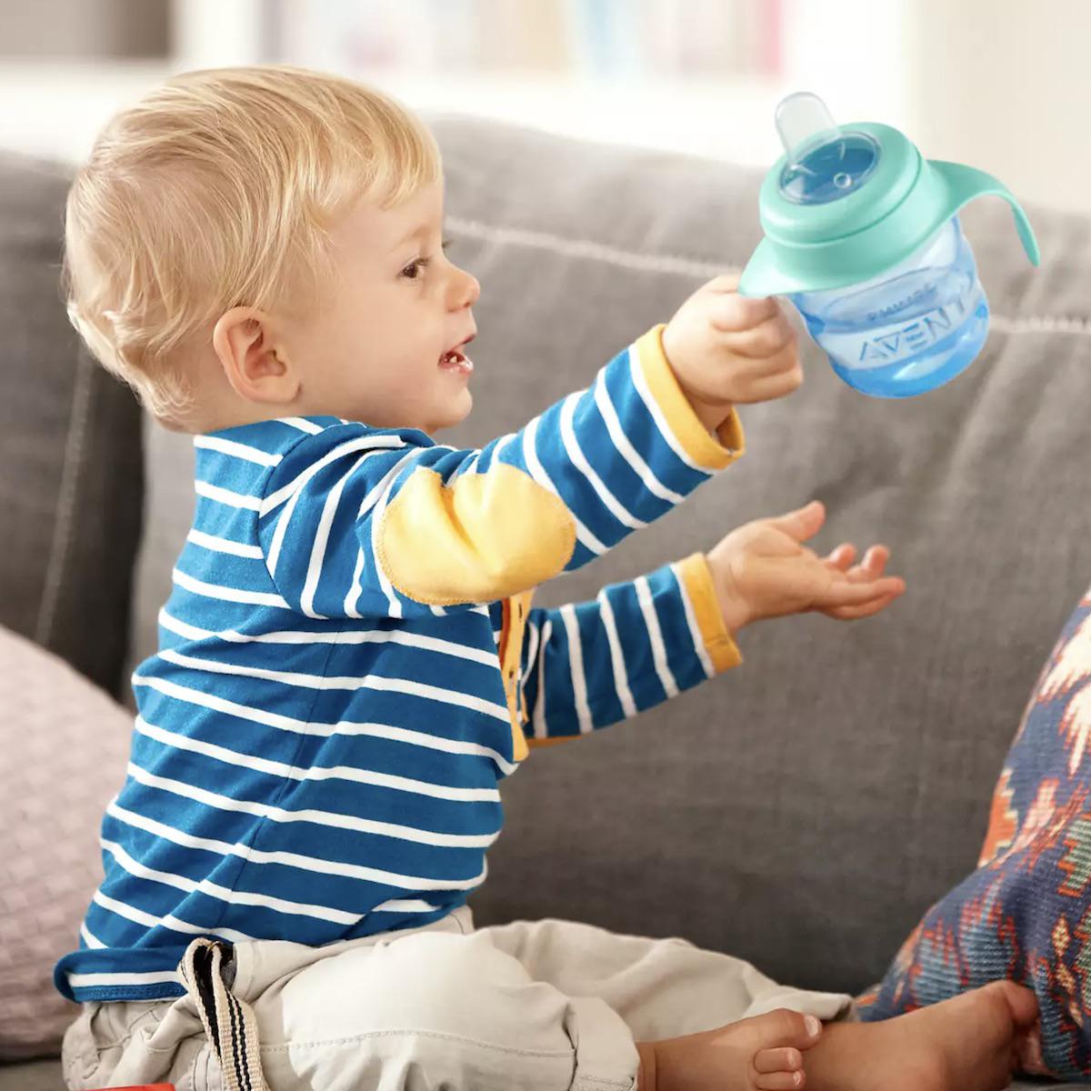 Gobelet anti-fuite 200ml Avent bleu