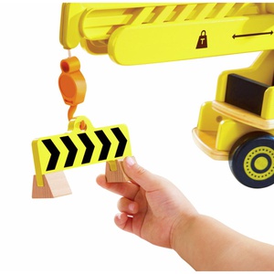 Grande grue de chantier en bois Hape