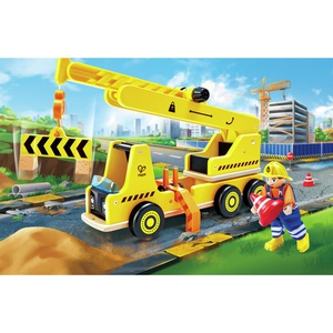 Grande grue de chantier en bois Hape
