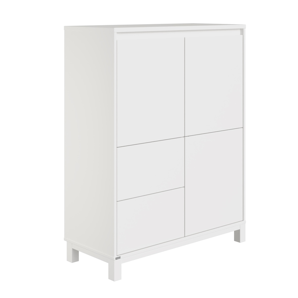 Highboard 2 portes 2 tiroirs OLLI Paidi blanc