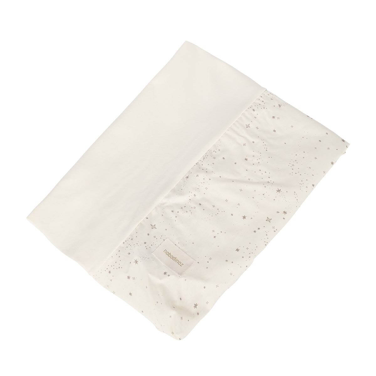 Housse matelas à langer CALMA STORIES Nobodinoz natural milky way