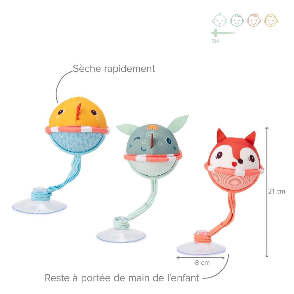 Joe 3 Balles De Bain Lilliputiens